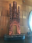 Maori beeldhouwwerk in het Te Papa museum