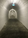 De lange tunnel naar de lift voor Durie Hill