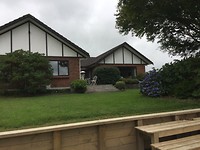 De rechterzijde van onze B&B in Hamurana, wij zaten in de rechtse ruimte