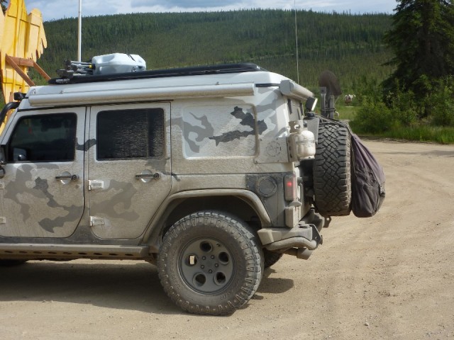 Car with a backpack