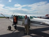 see how small the plane is