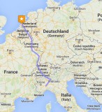 Route Maastricht - Alessandria