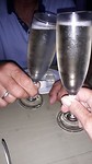 Gisteravond hebben we ons etentje afgesloten met een glaasje blanquette de limoux