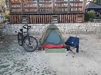 Mijn plek op de camping St Michel in Menton