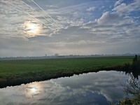 Uitzicht op Haastrecht vanaf Steinse Tiendweg