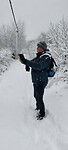 Rico in de sneeuw