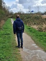 Zicht op de ANWB borden van de A1