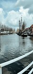 Oude zeilboten in het centrum van Weesp