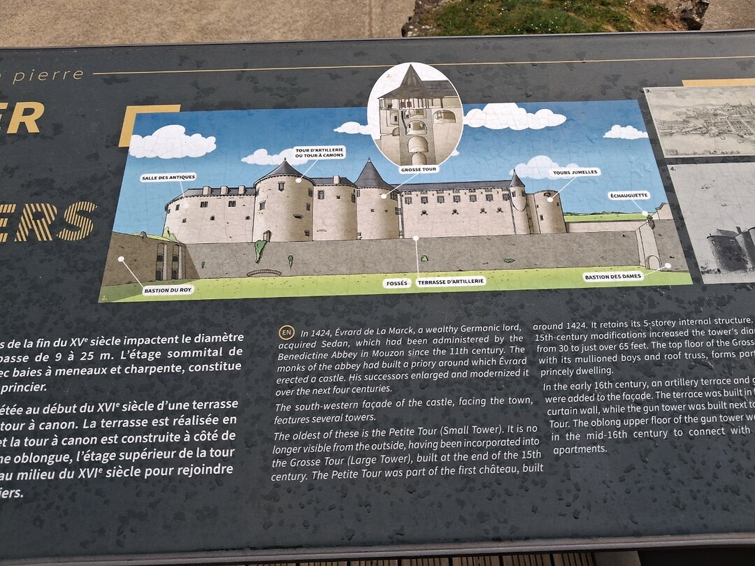 plaquette bij het fort van Sedan
