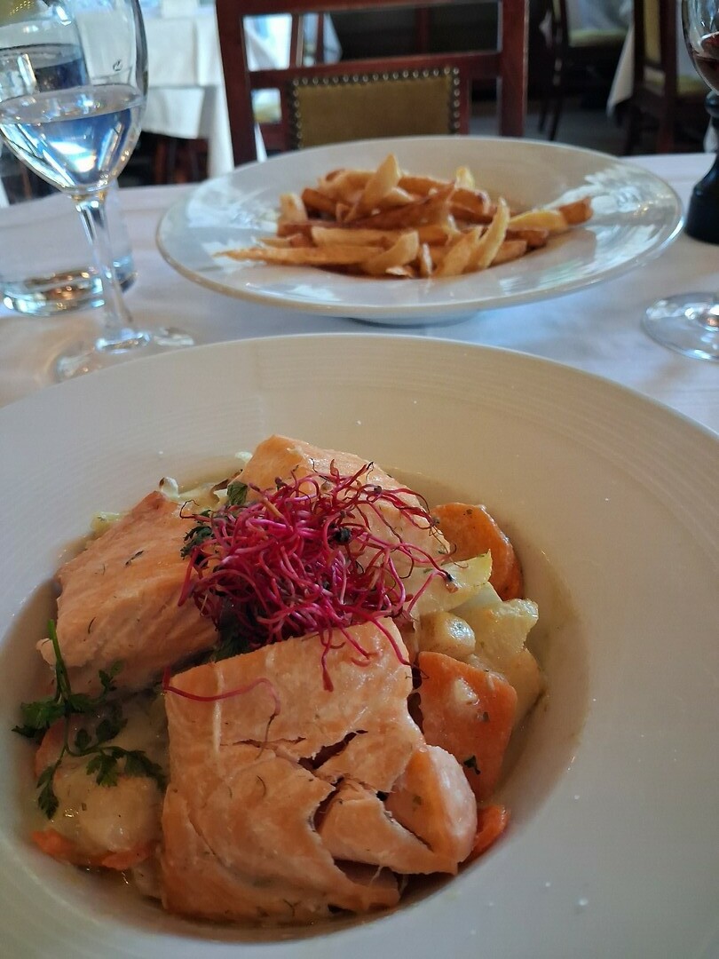 De zalm in Brasserie Excelsior