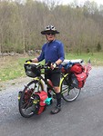 De eerste fietser uit het westen