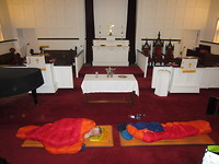 Slapen in de kerk