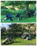 Eerste keer tentje opgezet …