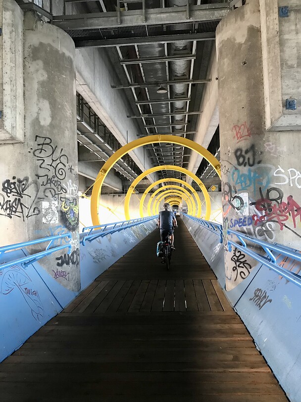 Fietstunnel in Wenen