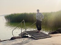 Zelfs geen teen in het water want … snake-alert!