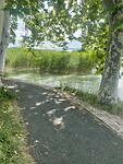 Eventjes vlak aan het water gefietst