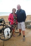 Zo dicht bij de oceaan waren wij en onze fietsen nog niet geweest