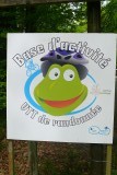 Overal kom je ze tegen, hier bij een meer