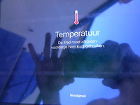 Heet geworden i-pad bij het typen van de blog