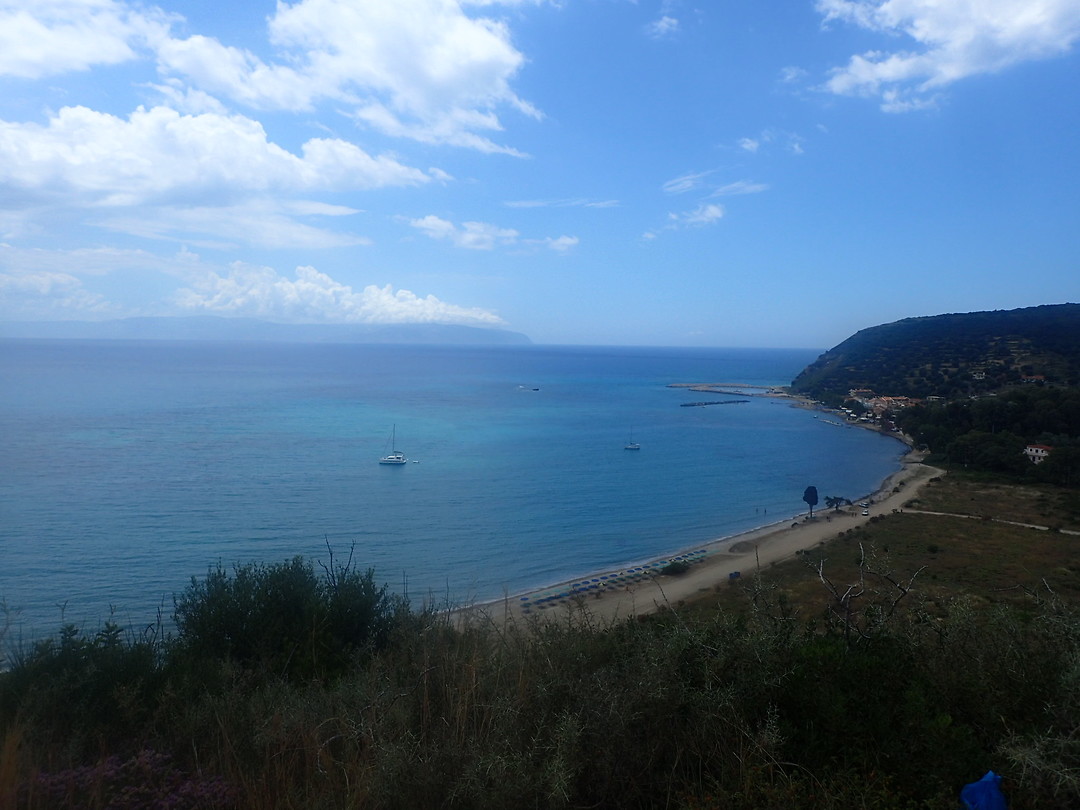 Vergezicht met Zakynthos op de achtergrond