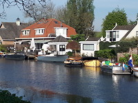Wederom fietsen we langs de Vecht naar Breukelen
