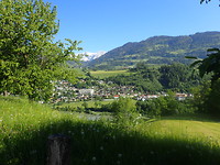 11/2 kilometer gefietst, blik op Schwarzach