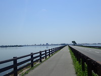 5 1/2 km lange weg door de laguna