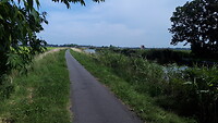 Fietspad langs de schaatstroute
