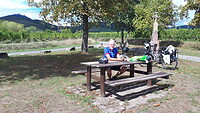 Picknick aan de voet van de Vogezen