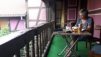Op het balkon hotel Le Meisenberg