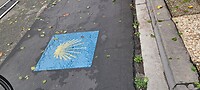 Caminio wegwijzer op fietspad