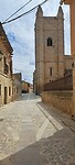 Pas geplaveide straat in Castrojeriz