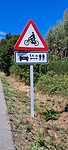 Waarschuwingsbord voor automobilisten