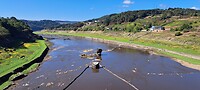 Rio Miňo met brugpijler uit 1120