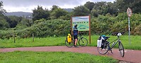 Nog steeds op het prachtige fietspad