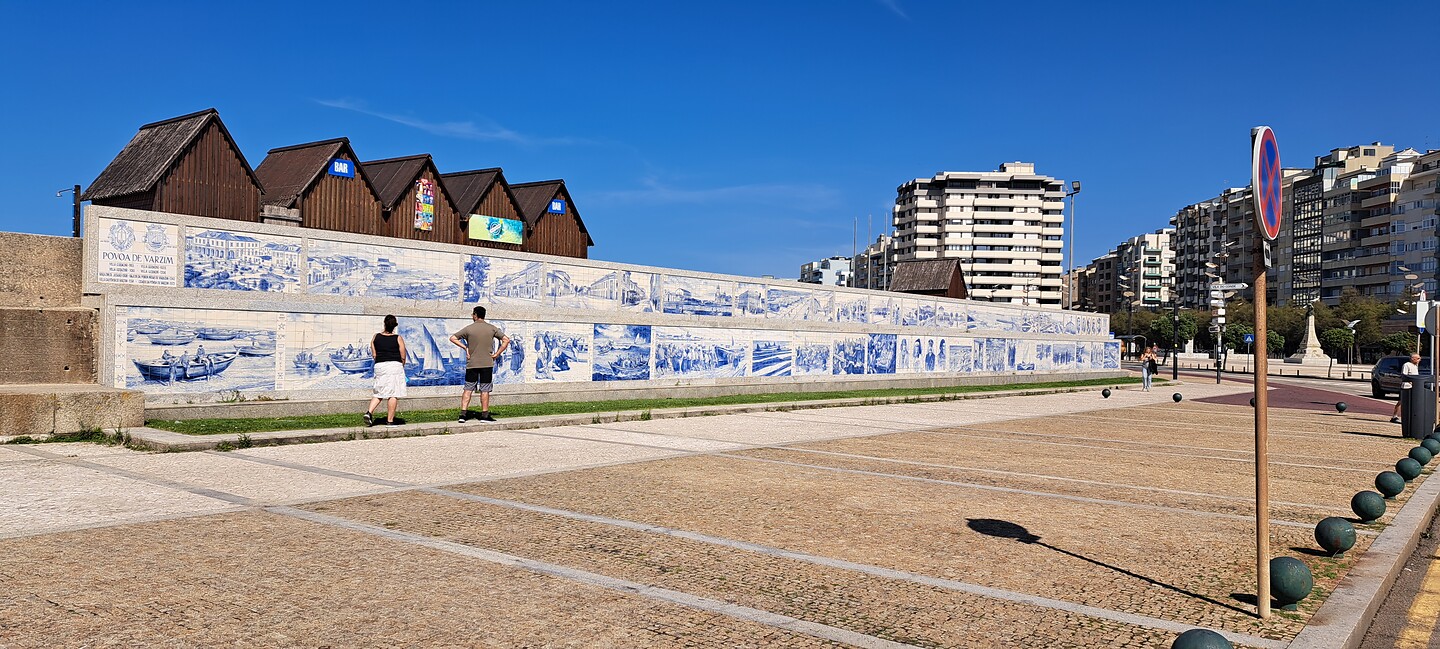 Muro de Azulejo historie van Póvoa de Varzim