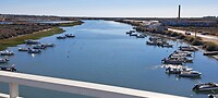 Op de brug over de Gilão