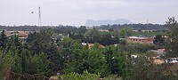 Rots van Gibraltar in de verte