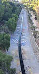 Beschilderde rivierbodem Rio Vinalopo