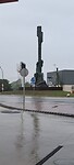 Uitzicht benzinestation