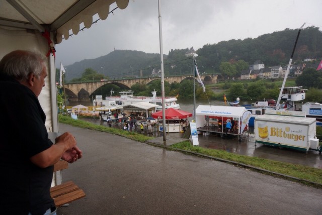 Regen in Trier bij Bierfesten