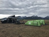 Aankomst op de camping vandaag