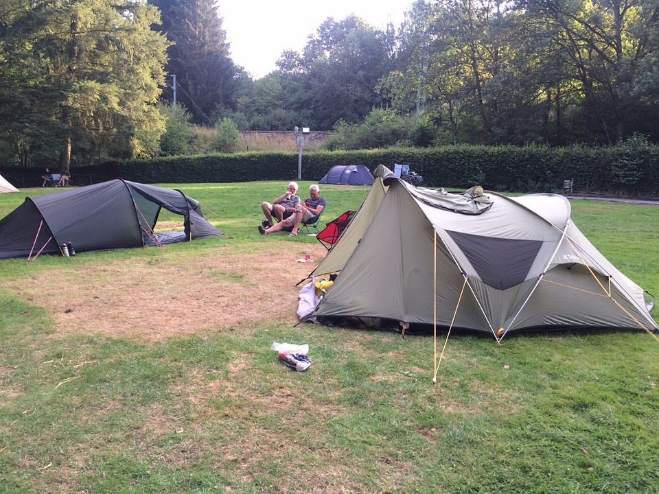 Ons plekje op de camping