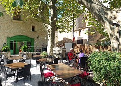 Koffie in Saint-Guilhem-le-Désert