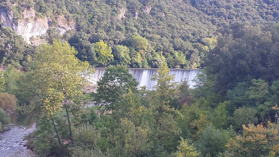 Schitterend uitzicht op de Hérault, Frankrijk