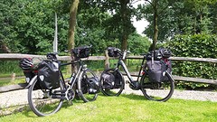 Eerste stop langs de Linge, voordat we elkaar treffen bij Michel en Gitta
