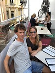 The two of us at the rooftop bar in Havana
