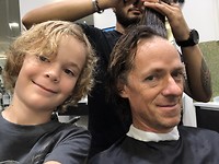 Finally we found a barber that fit in our budget ✂️