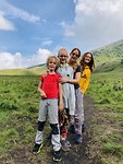 Teletubbies hills with our own teletubbies