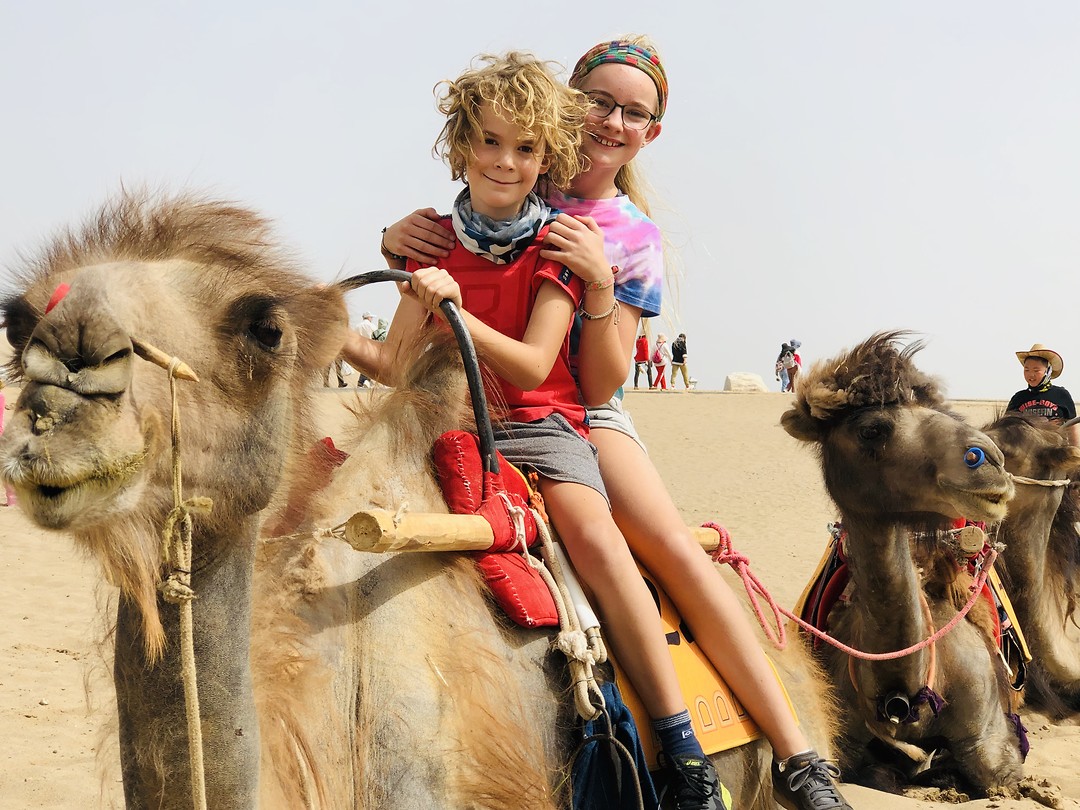 Our duo on the camel